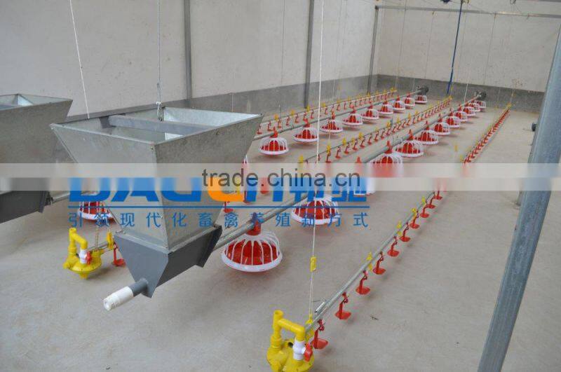 Automatic Broiler Pan Feeding System For Chicken Poultry House/poultry feed production line