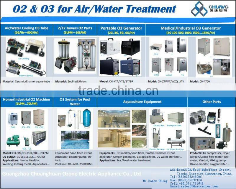 ozone generator with protein skimmer for fish farming water treatment