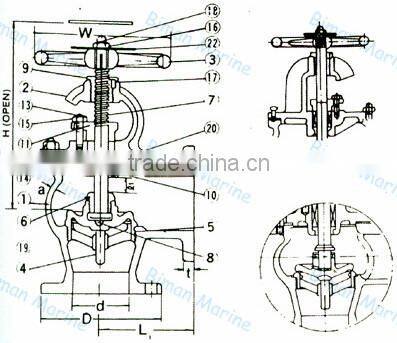 Marine Angle Stop Valve