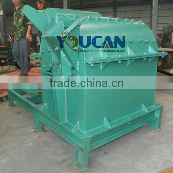Youcan good price wood log crushing machine/wood hammer mill/tree branch grinder