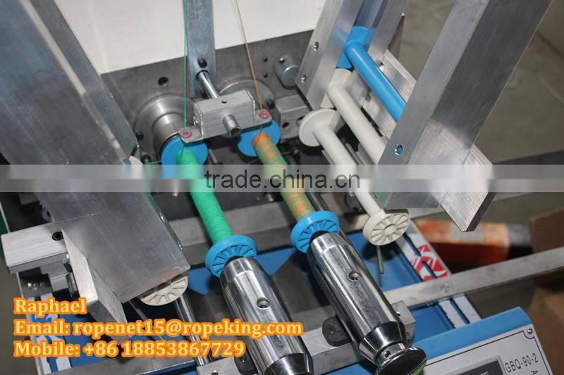 Two machine heads Automatic Bobbin Winder Machine for Rope Braiding Machines