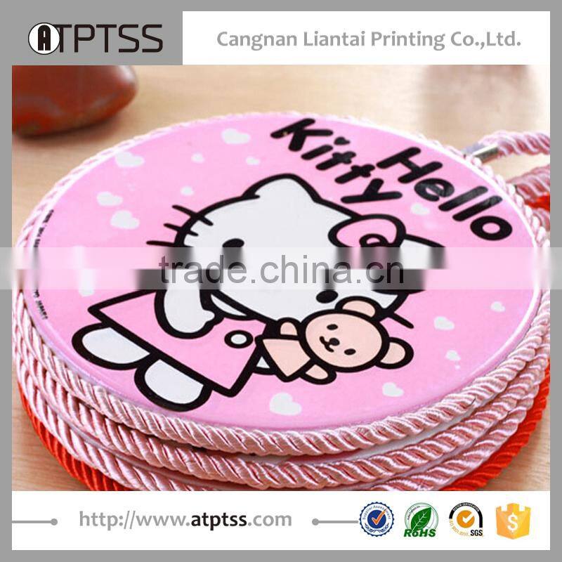 Fashion durable hello kitty cute design high quality cup mat
