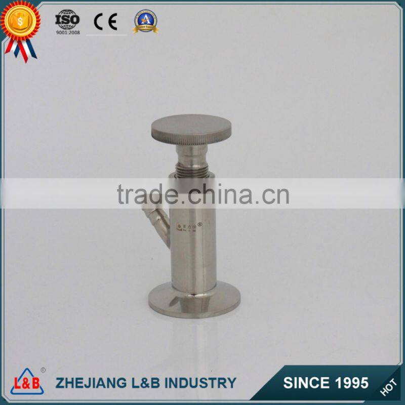 Sanitary milk clamp sample valve