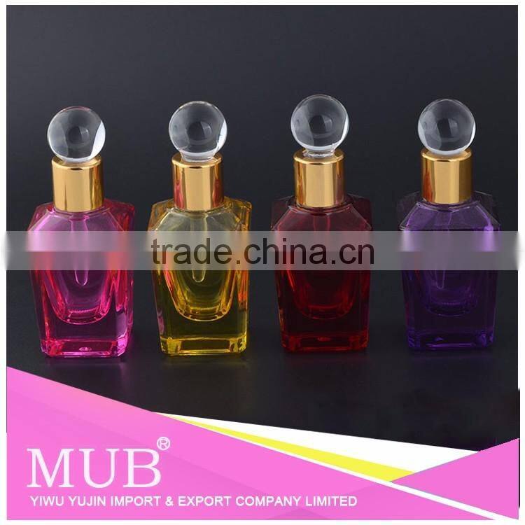 2016 Hot sell crystal wedding favor Glass perfume bottle, perfume empty glass bottle