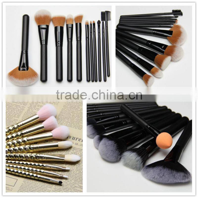 Customized wooden makeup brushes manufactured in China