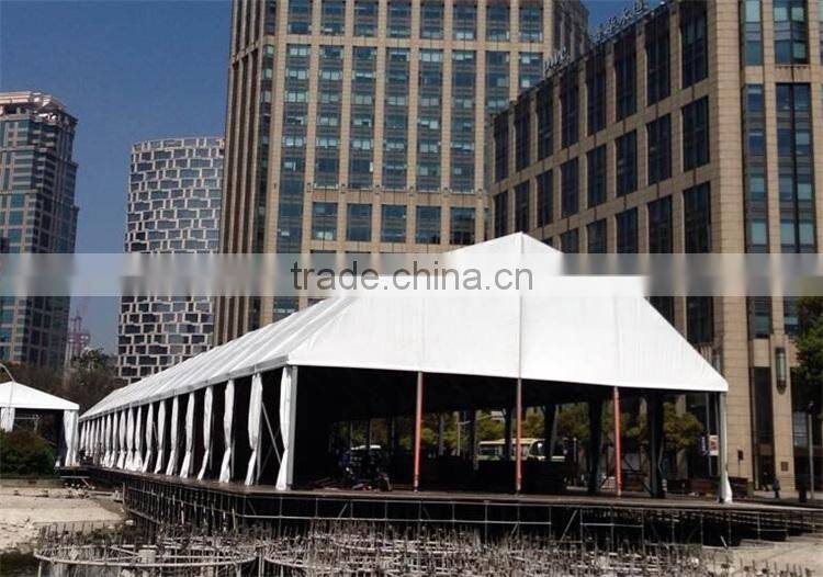 High class big durable curve tent with black PVC inside