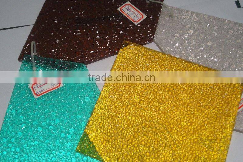 Bronze polycarbonate small embossed sheet