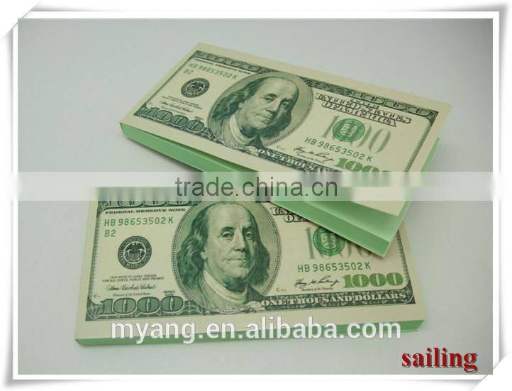 novelty notepad, Creative dollar cover notepad,pad nice gift interesting awards in big occasions masquerade props craft