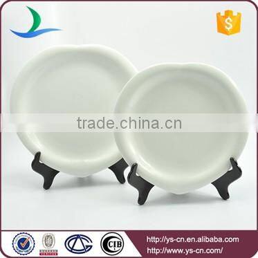 Wholesale peach heart luxury porcelain dinner plate