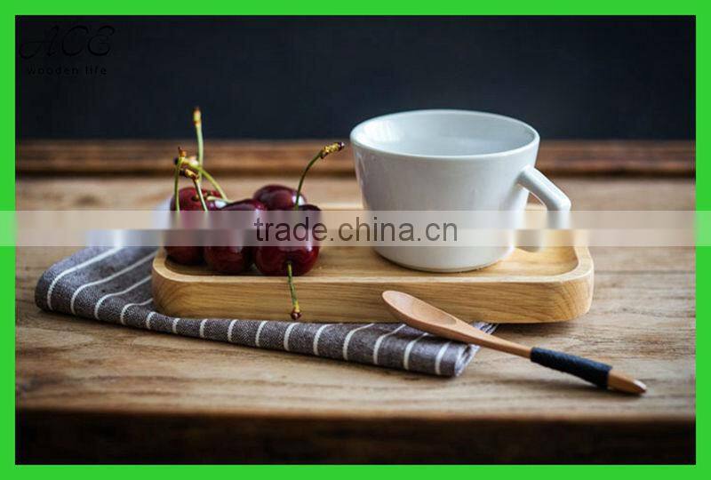 Rectangle wood plate Custom wooden serving plate Wooden food serving plate