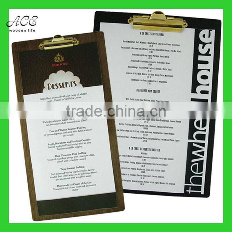 Wood tariff menu board Custom wood menu board