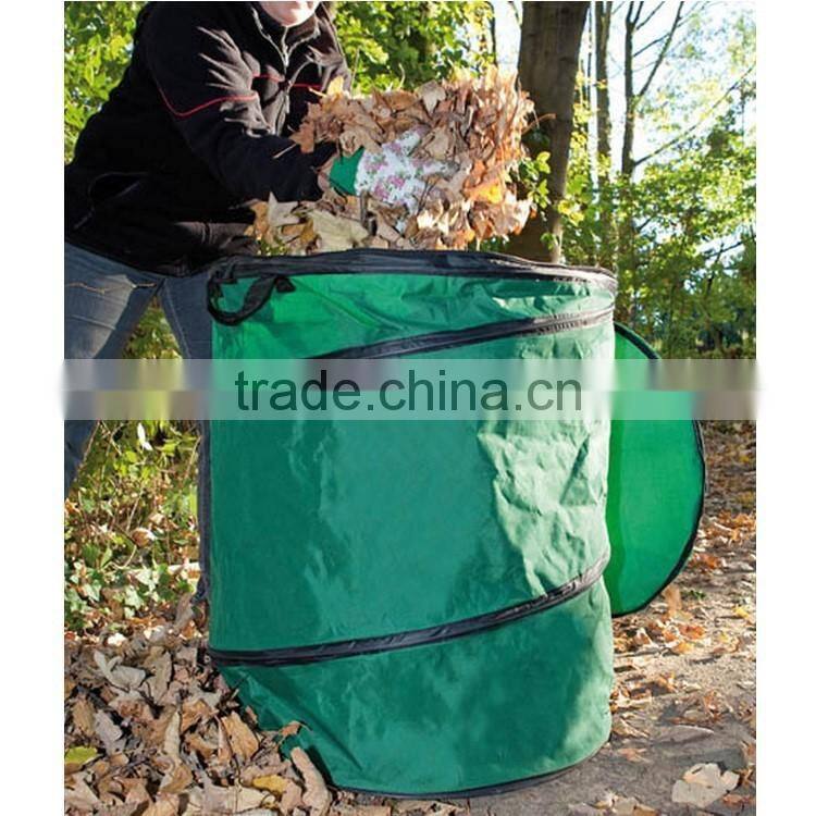 Oxford Pop Up Bag,Garden Bag 250L,Waste Bin,Lid with Zip