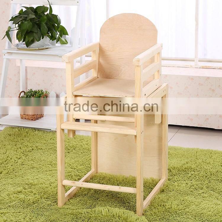 Wholesale wooden baby high chairs multi-function baby chair for restaurant portable baby high chair