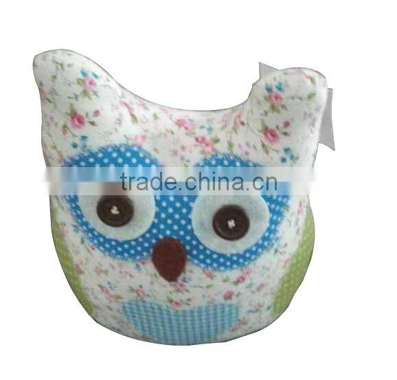 Store More Beautiful Mini Owl Calico Polyesater Door Stops