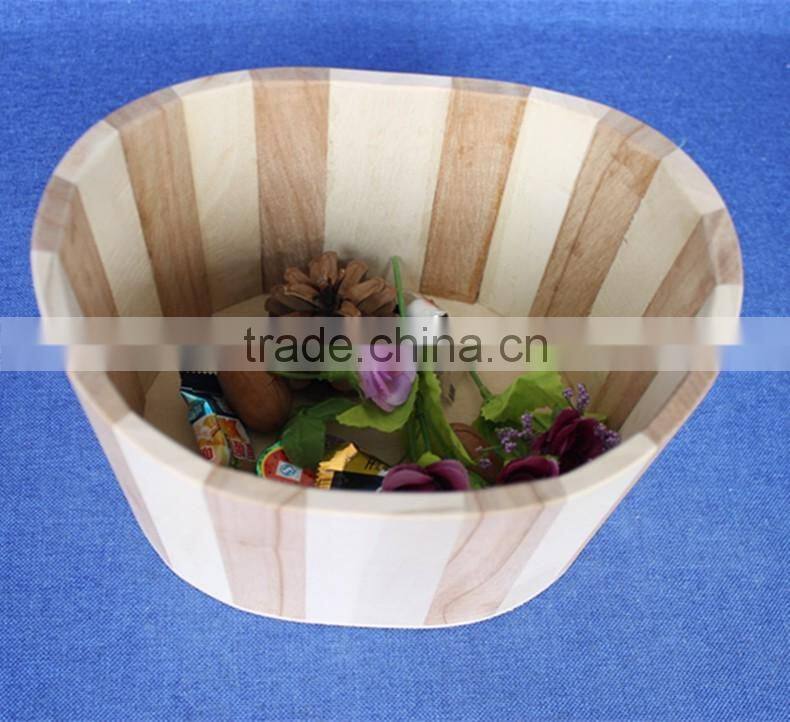 Unfinished wooden pail pail pack washing pail wooden pail with New design