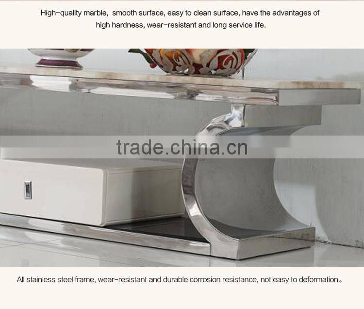 Wholesale High Quality Home Furniture Stainless Steel TV Stand Modern E395