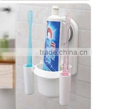 CY147 Bathroom Toothbrush Holder Cup Wall Mount Sucker Toothbrush Holder Cups Organizer