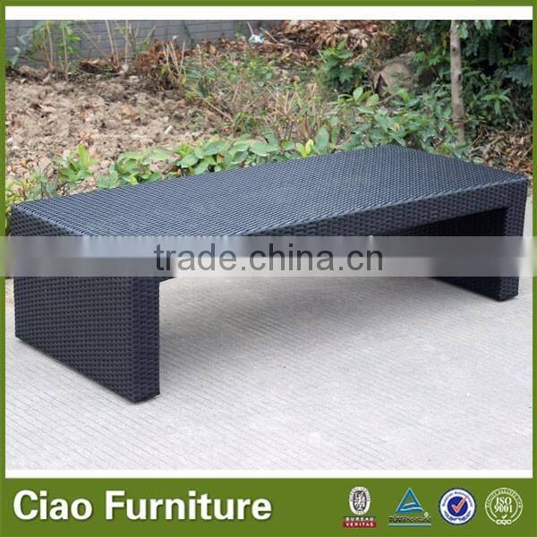 Rattan outdoor lounge bed / outdoor bench