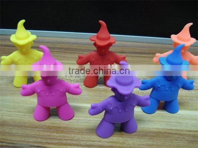 high quality clown -shaped silicone chopsticks holder