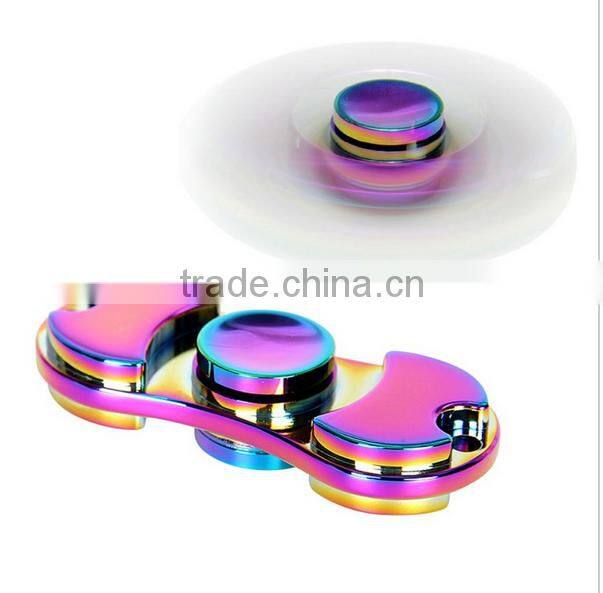 Long spin Aluminum Zinc alloy metal fidget spinner,2017 new product alloy hand spinner