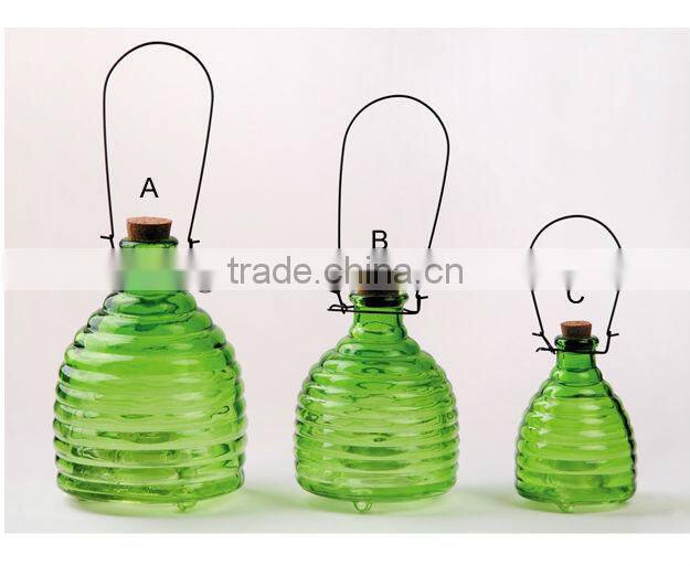 home and guarden glass bee catcher with different pattern