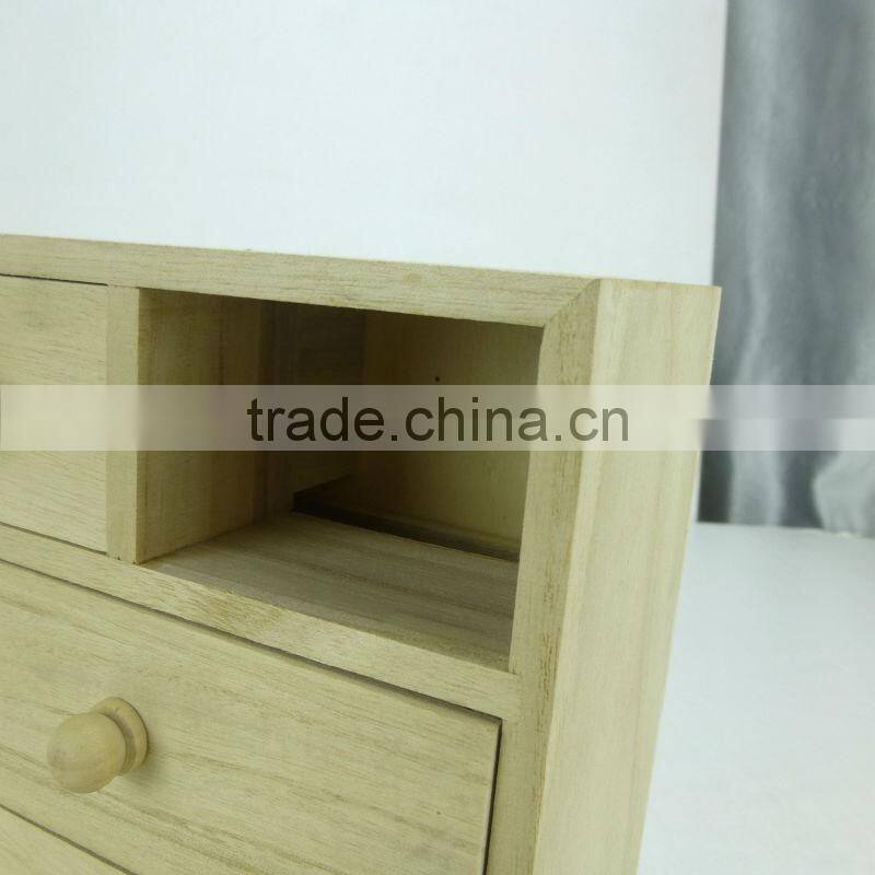 mini furniture 4 draw factory manufacture wooden makeup storage box,storage cabinet