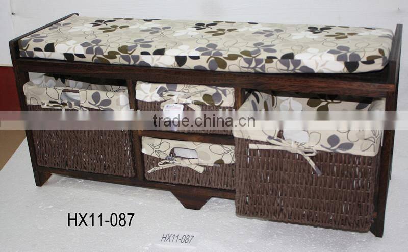 Comoda Banco Asiento para Vestibulo Pasillo Bano Dormitorio Blanco Nuevo