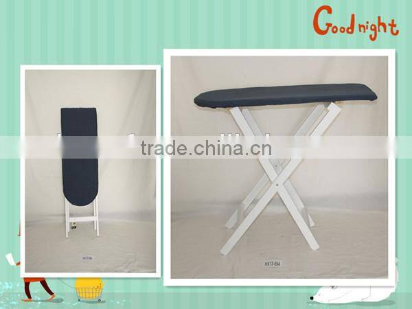 Folding Wooden Ironing Board with Willow Drawer& Factory Direct