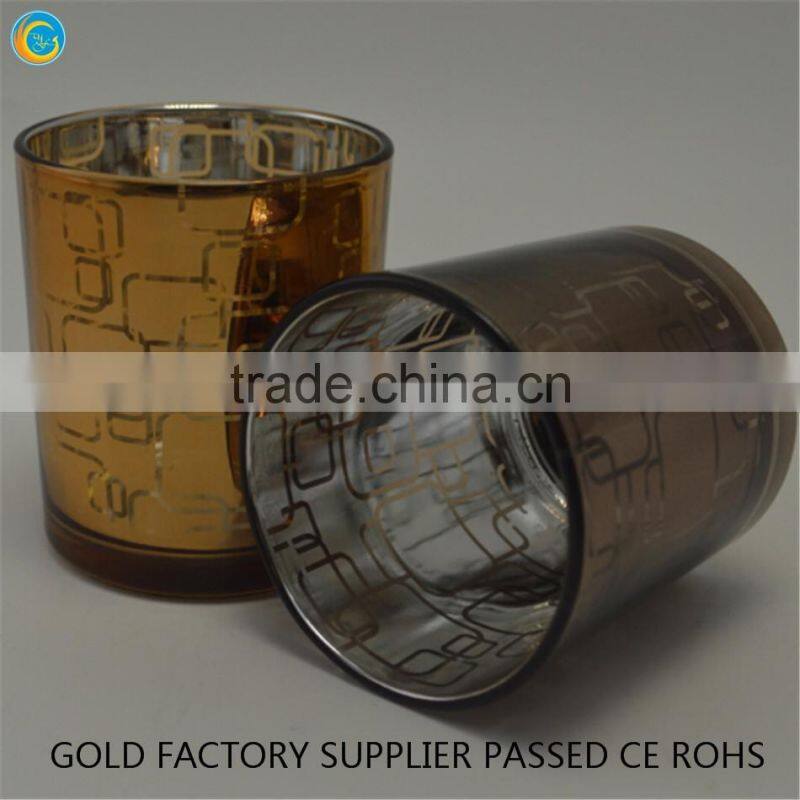 Maze design candle holder glass,candle warmer plug in