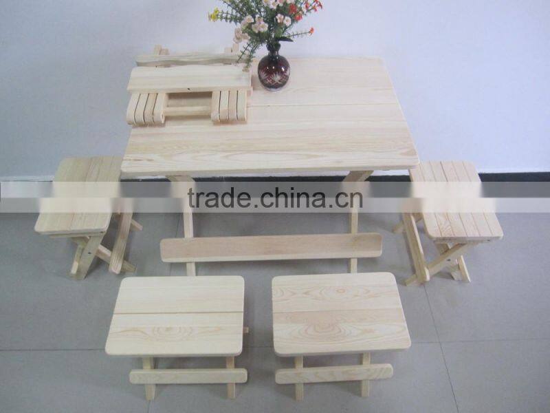 heavy-duty space-saving dining table and chairs