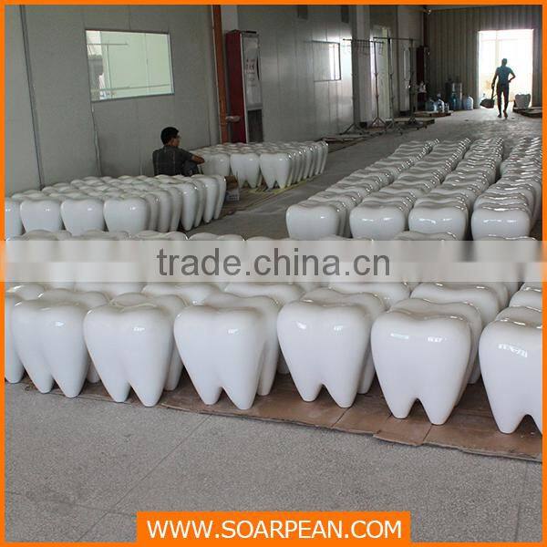 Customized Fiberglass Teeth Stool Kid's Chair