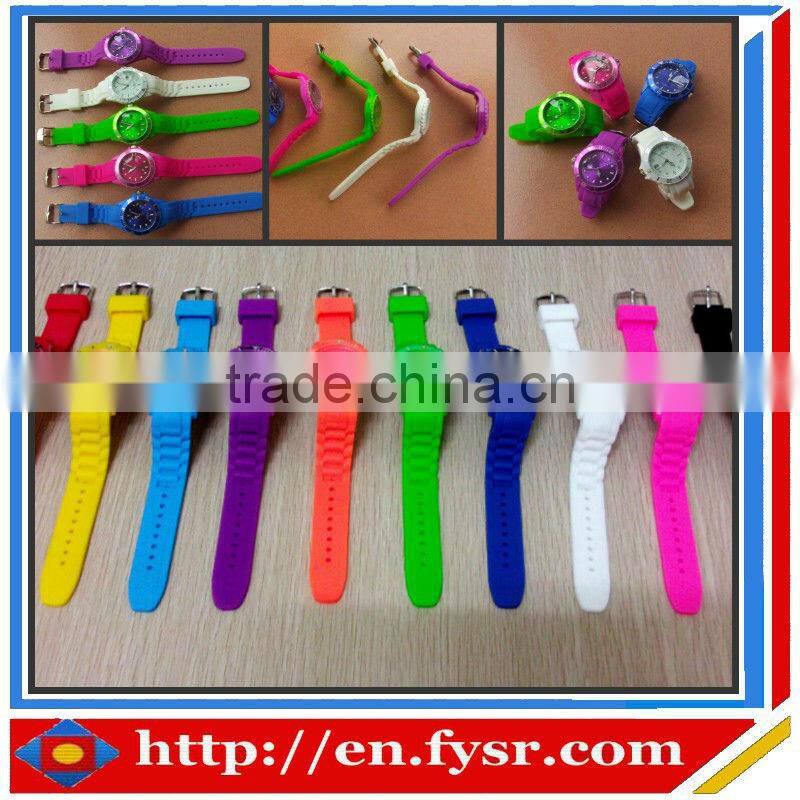 Silicone promotion watch with custom design