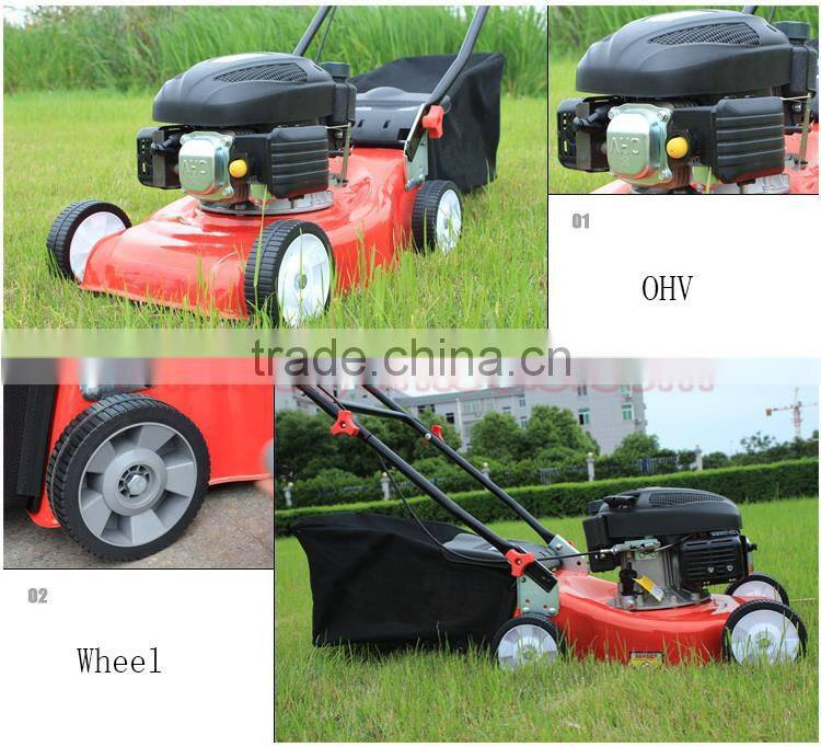 16" 18" 20" Gasoline mannul hand push Lawn mower garden brush cutter grass trimmer