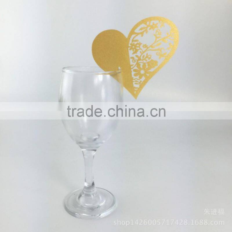 party favors supplier wine glass card laser cut wedding place card