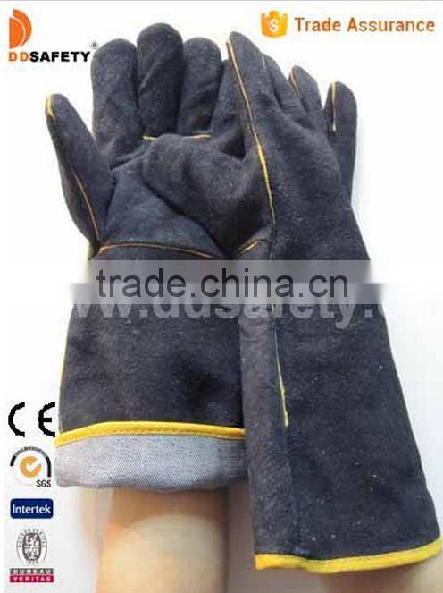 Black Cow Split Welding Gloves