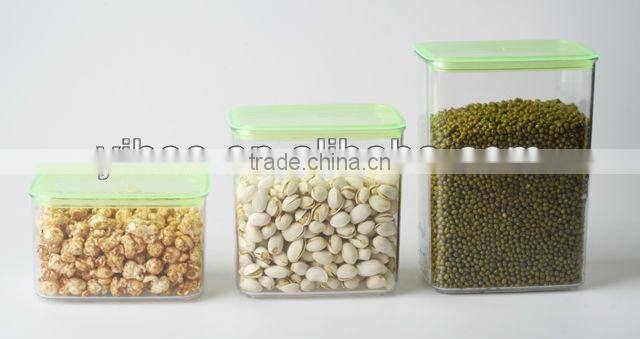 Durable Set of 3 Plastic Airtight Coffee Canister Set