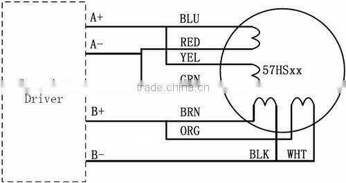 Leadshine 57HS13 2-phase Hybrid Step Stepper Motor 76mm long 1.8 step 1.3NM