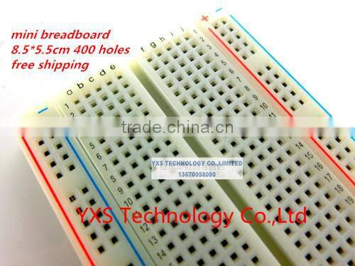 high quality breadboard mini bread board 8.5*5.5CM 400 holes