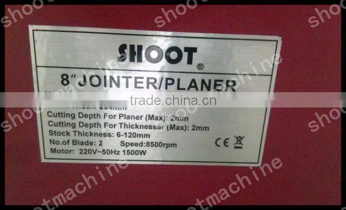 Woodworking machine MBY8X with 2000mm planer length and 400mm width planer and 3kw motor