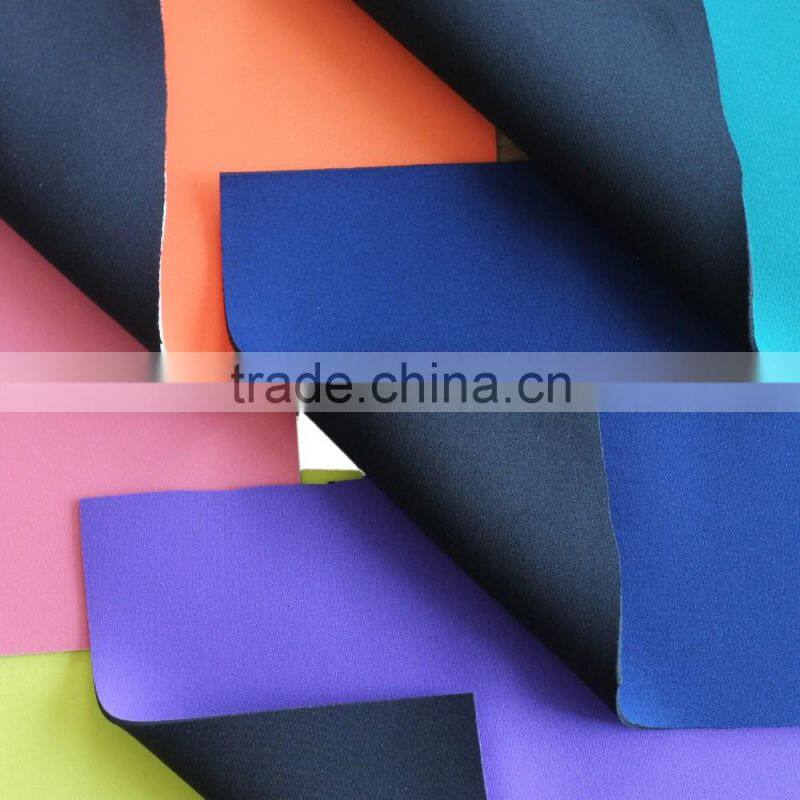 2mm Black & Red Popular 2 neoprene fabric, Diving suit neoprene with nylon/polyester fabric