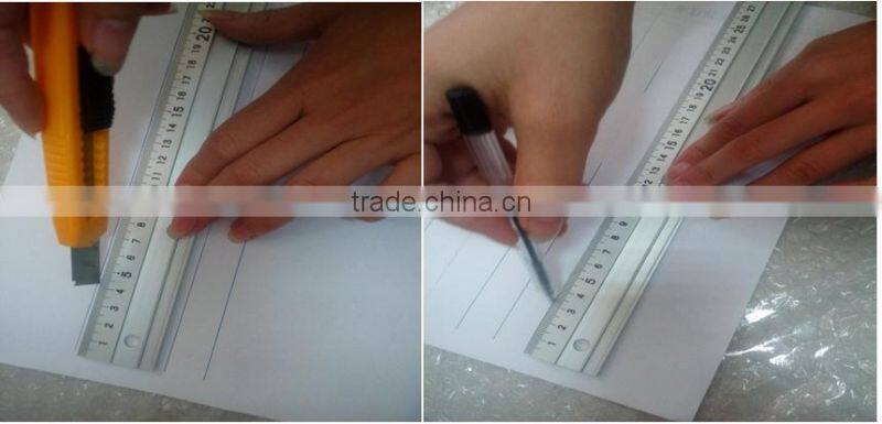 straight edge aluminum ruler cork backed no skid metric non marring rotting anodised finish etched scale