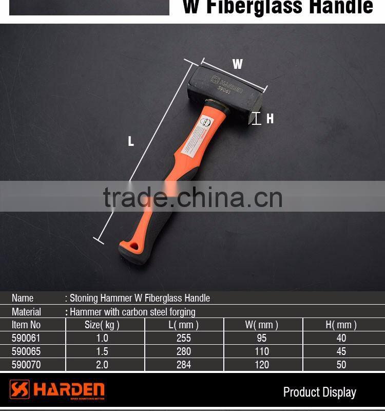 Professional 1000g Stoning Hammer W Fiberglass Handle
