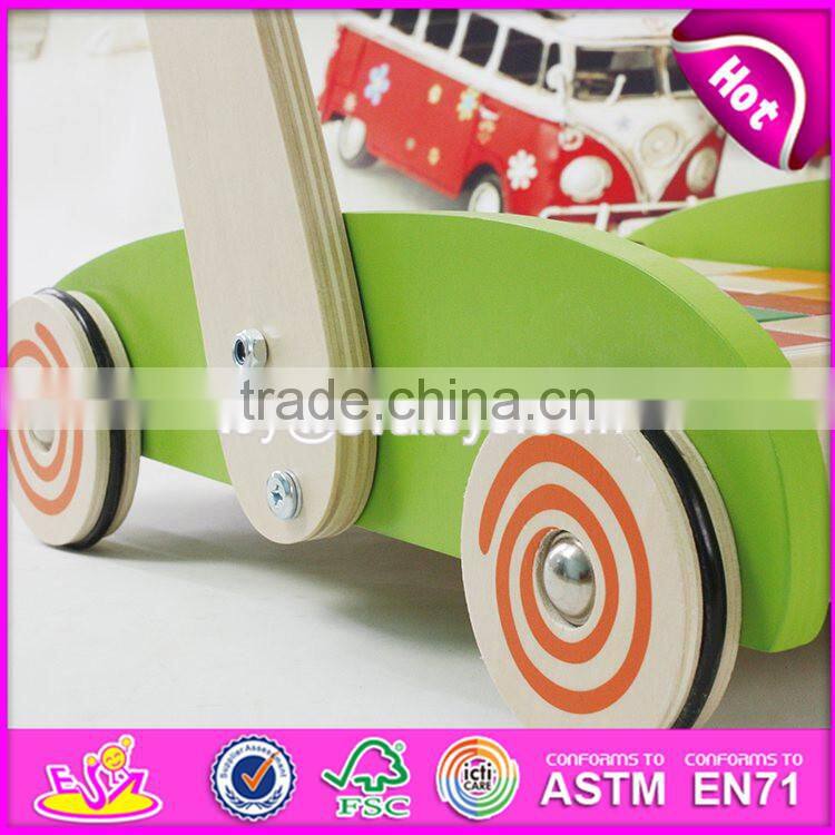 2017 New design building blocks wooden baby walkers for boys W16E066