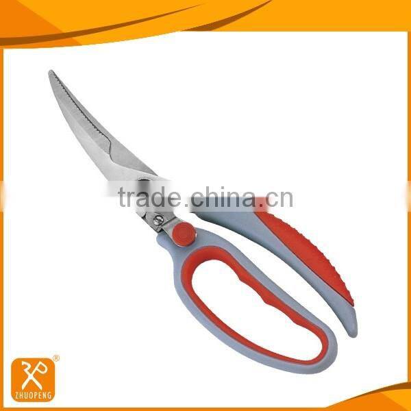 10'' Soft grip PP+TPR handle poultry scissors