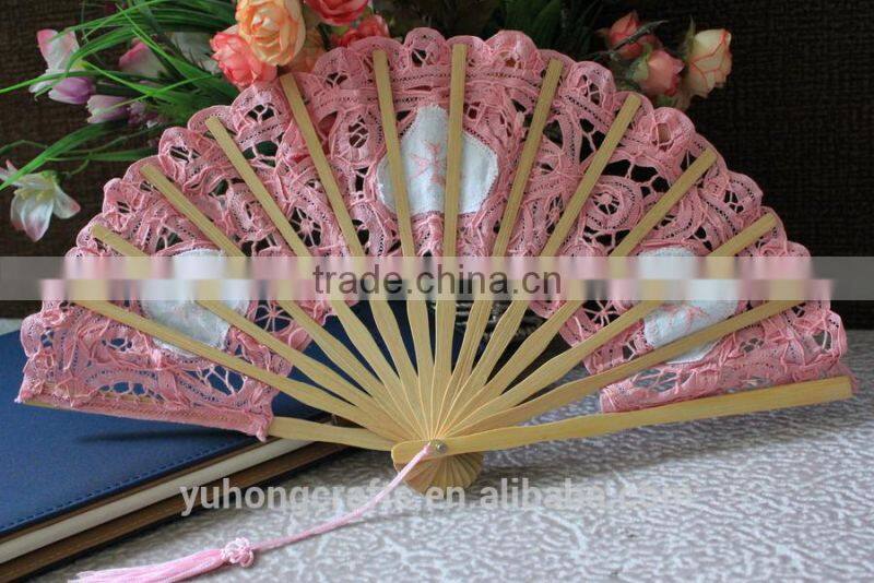 Vintage victorian lace fan for wedding