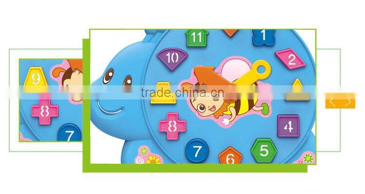 Most popular kids plastic educational diy clock kit