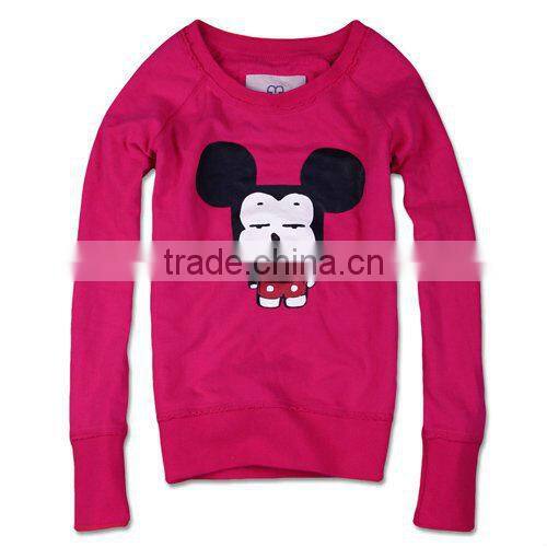 Women Round Collar Pullover Hoodies