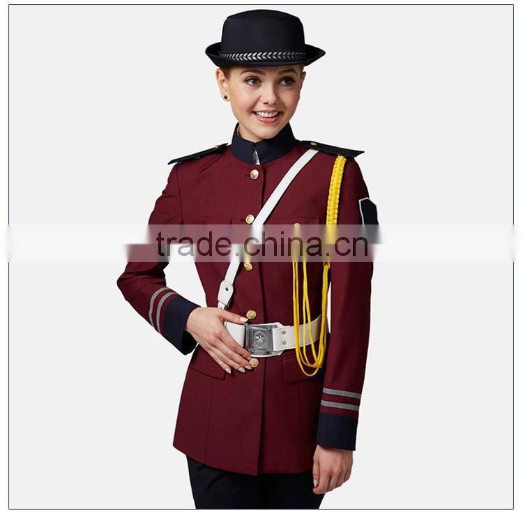 Uniform For Security Guards Red Color For Women Security Jackets