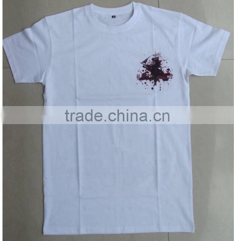 mens printed combed cotton t-shirt