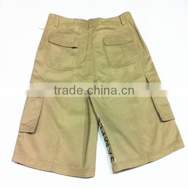 2014 New Arrival Classic Mens Khaki Cargo Shorts